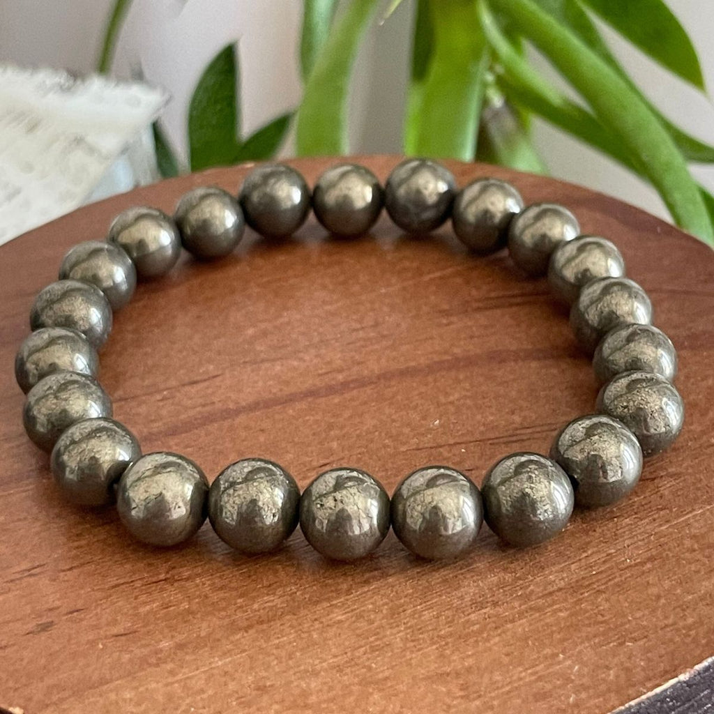 Pyrite 10 mm Bracelet