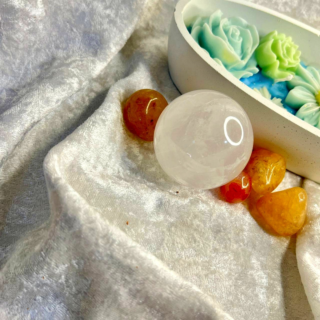 Clear Quartz Ball Enhanced