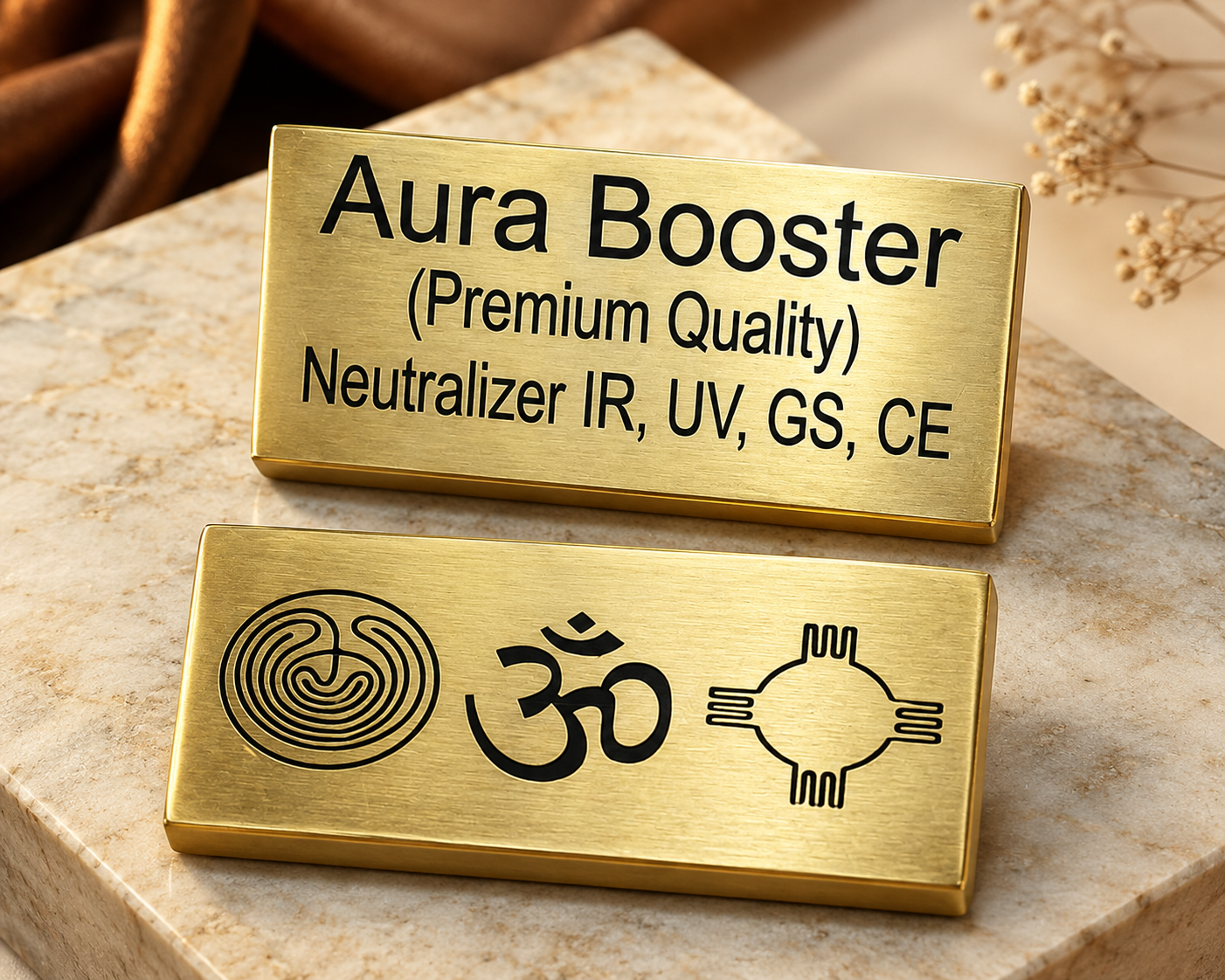 Aura Booster Plate with Om Symbol (Premium Quality)