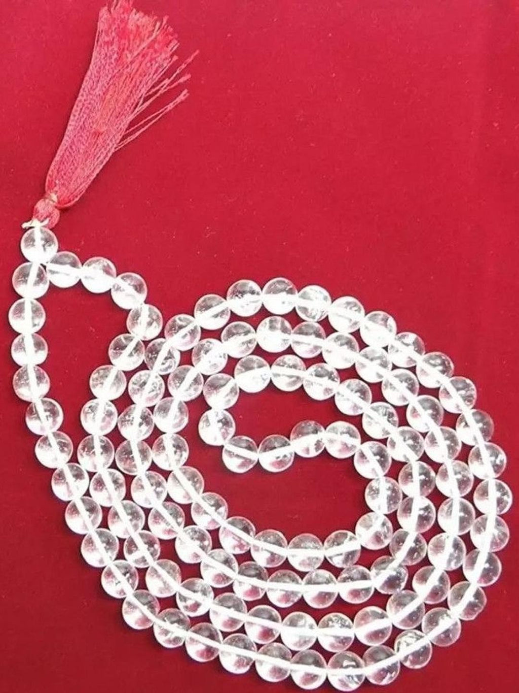 Clear Quartz Round Mala