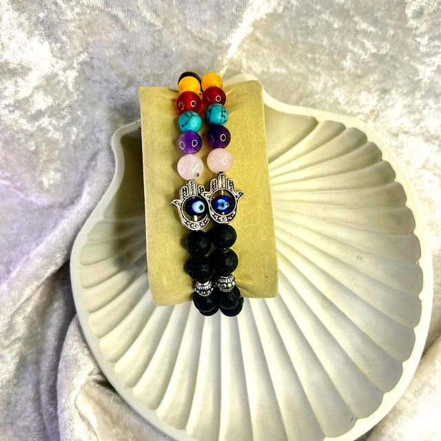 Lava 7 Chakra Bracelet