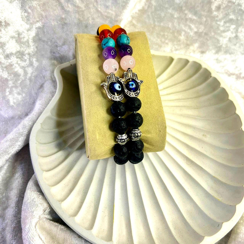 Lava 7 Chakra Bracelet