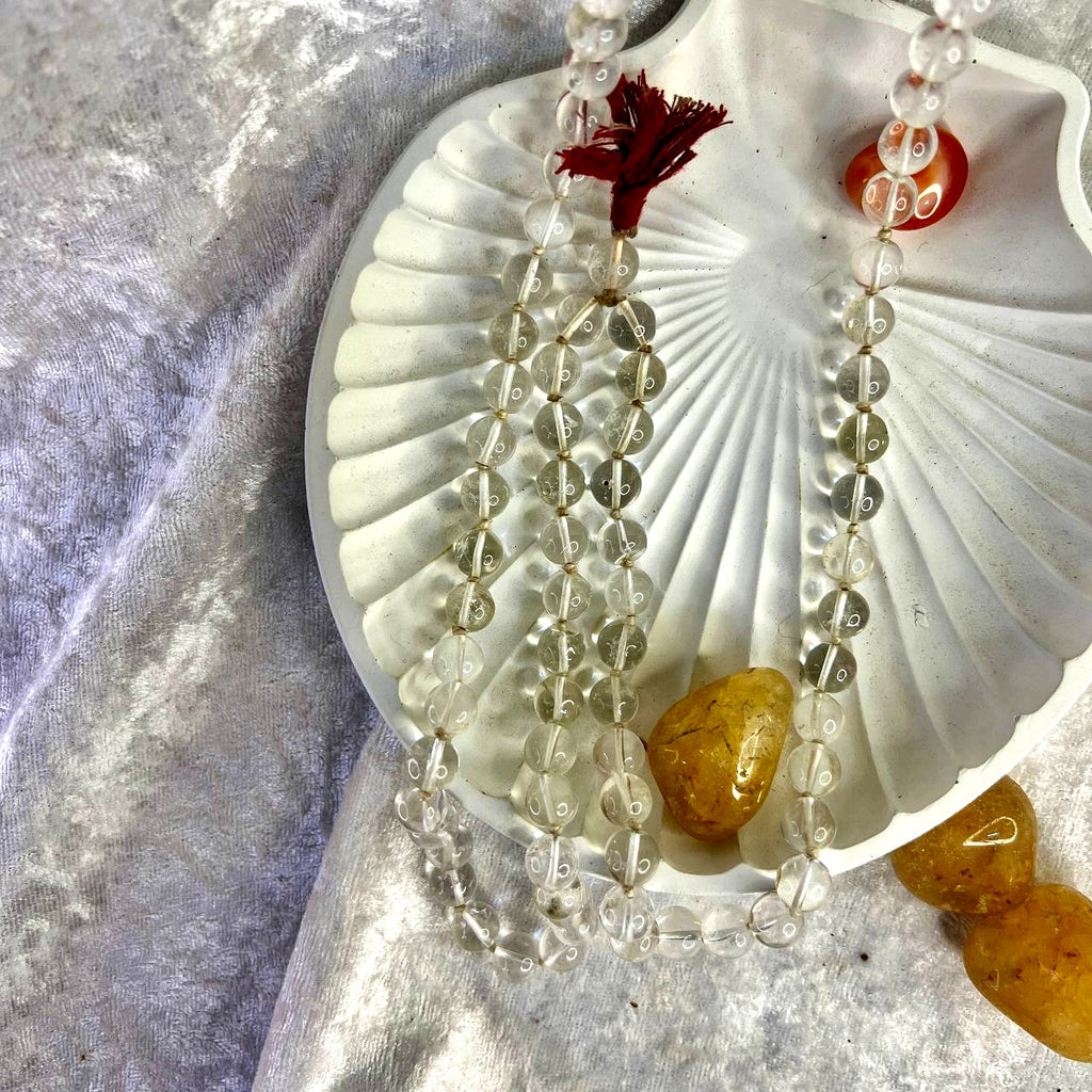 Clear Quartz Round Mala