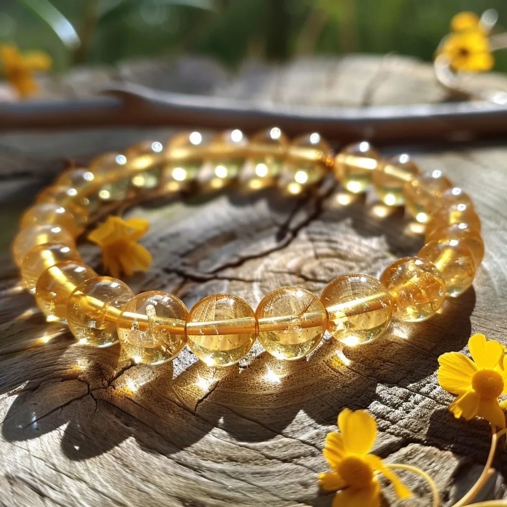 Yellow Citrine (treated) Bracelet