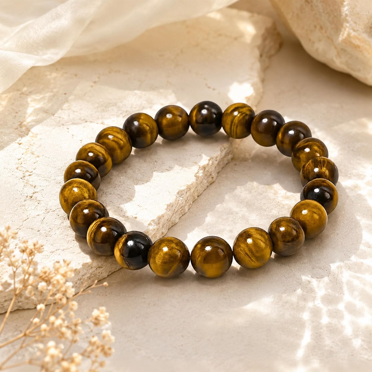 Tiger Eye Beads Bracelet