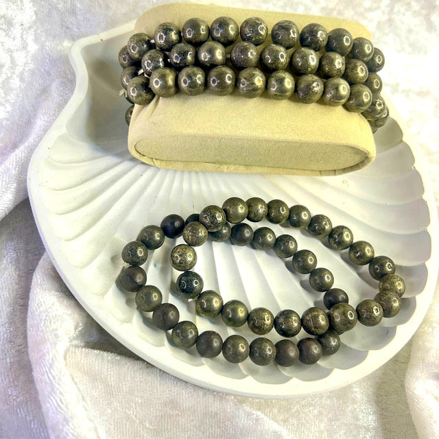 Pyrite 10 mm Bracelet