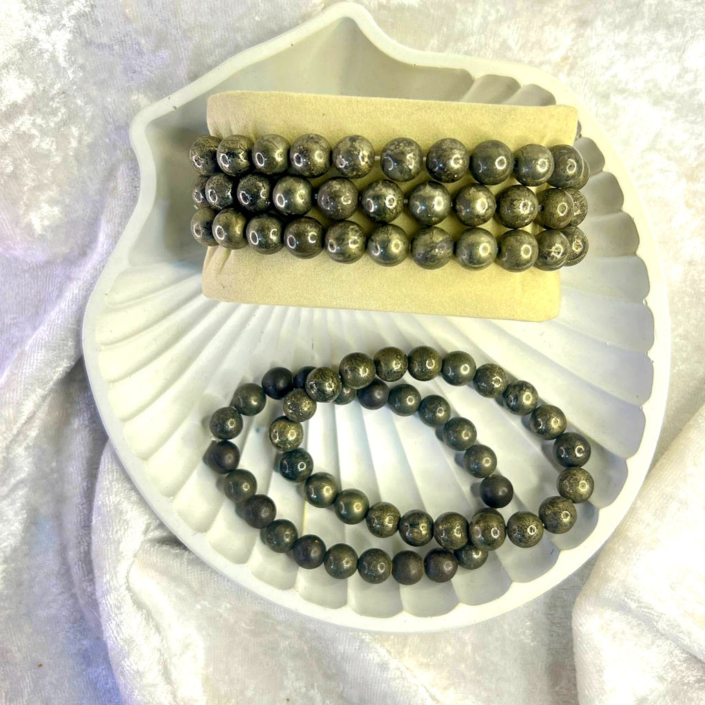 Pyrite 10 mm Bracelet