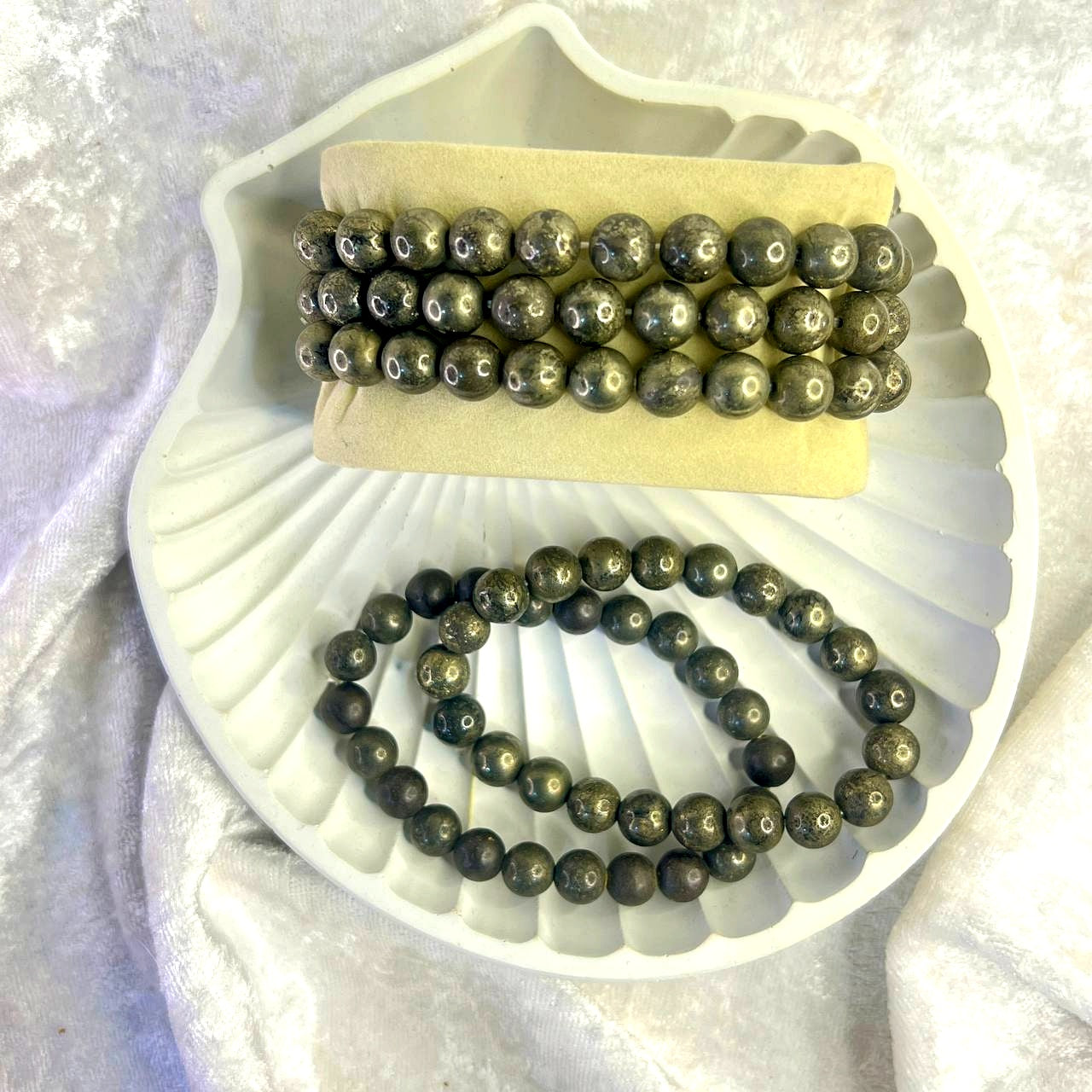 Pyrite 10 mm Bracelet