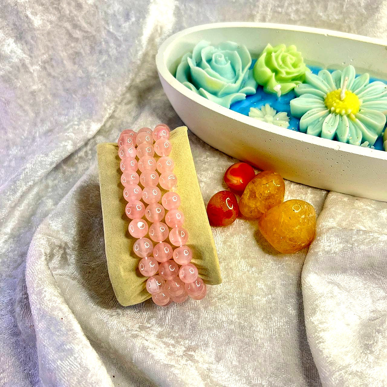 Rose Quartz Enhanced Bracelet