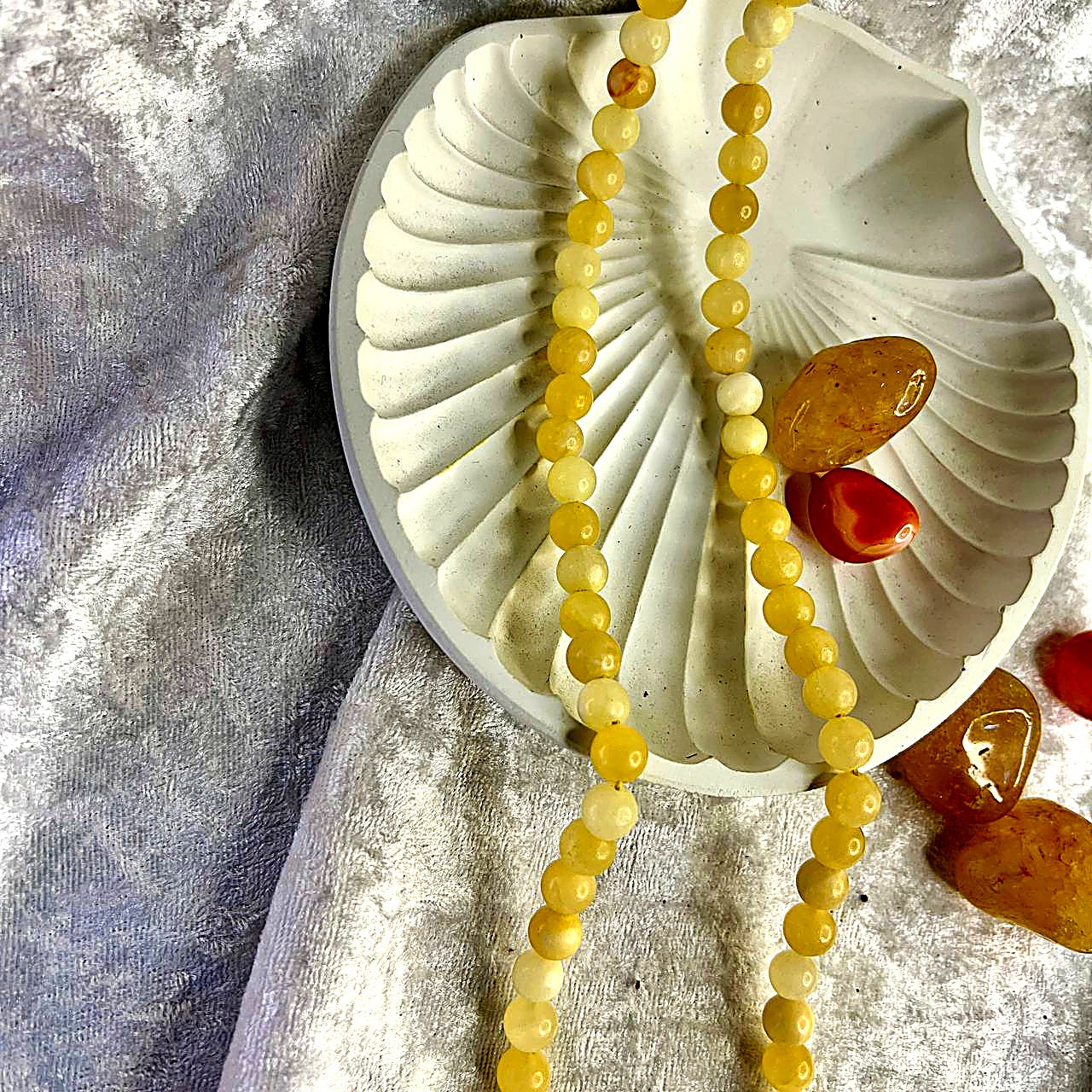 Yellow Citrine 10 mm Mala